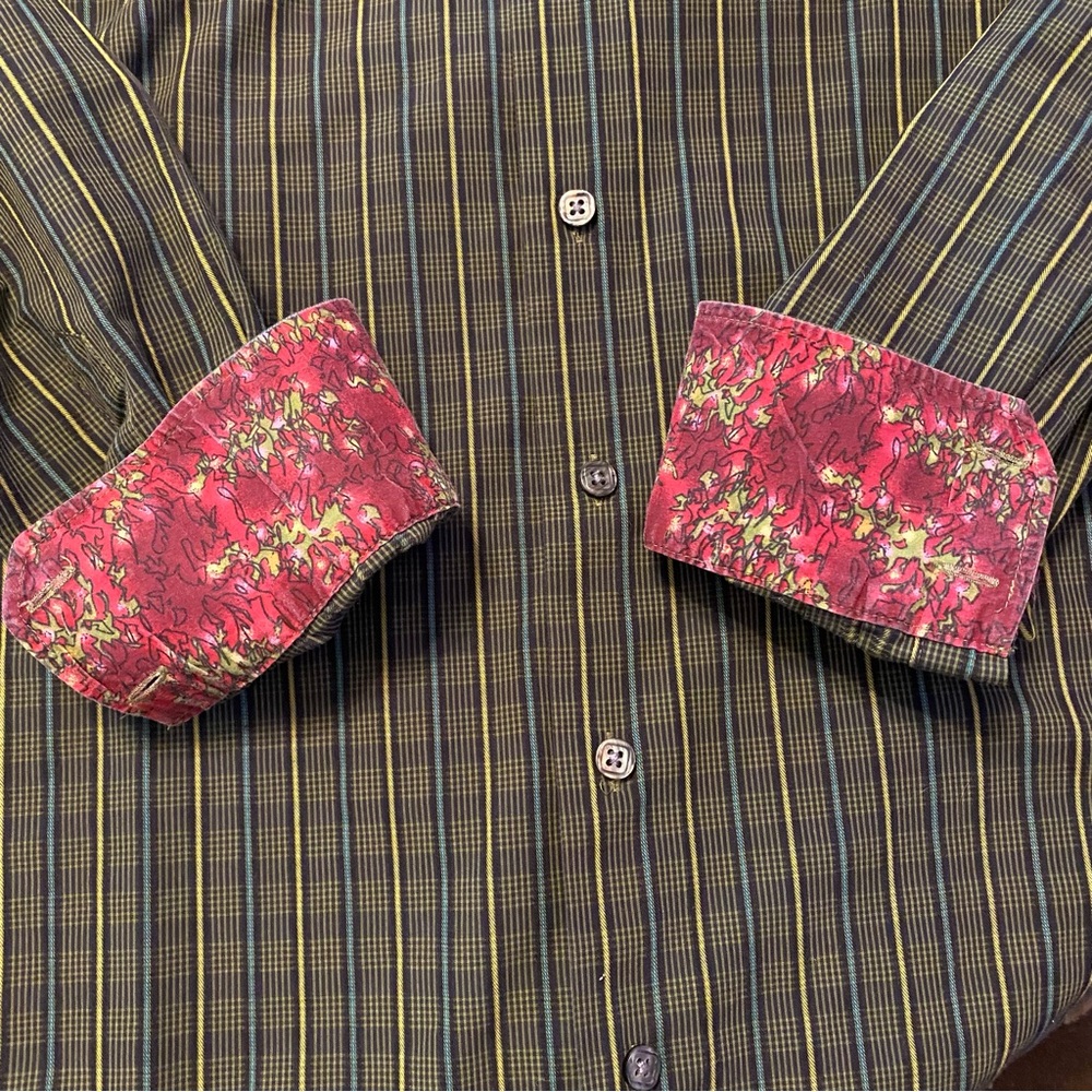 Men’s J. GARCIA Flip Cuff Long Sleeve Shirt 4XL